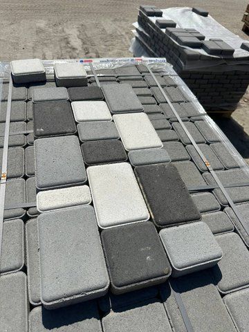Тротуарна плитка Старе місто 25 мм графіт SM25gr фото