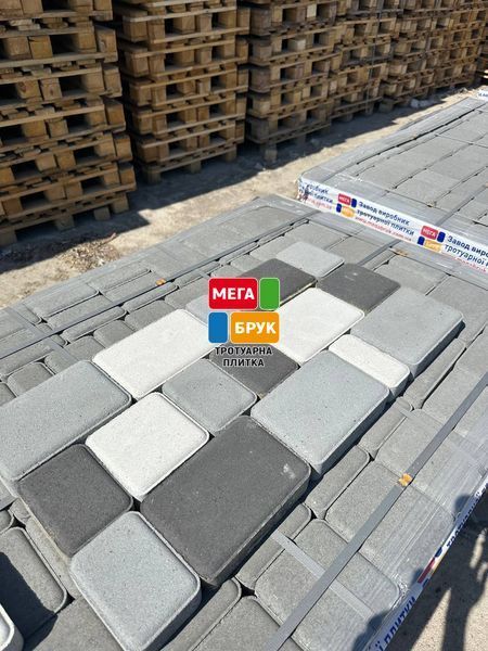 Тротуарна плитка Старе місто 25 мм графіт SM25gr фото