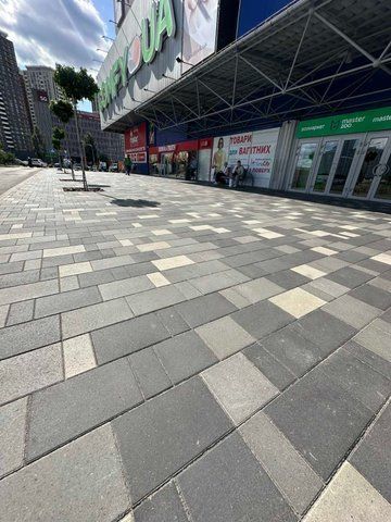 Тротуарна плитка Лайнстоун 60 графіт L60gr фото