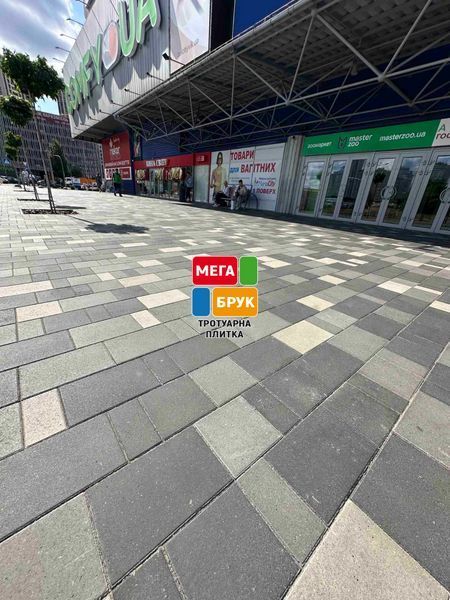 Тротуарна плитка Лайнстоун 60 графіт L60gr фото