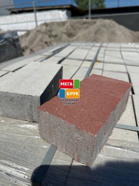Тротуарна плитка Старе місто 60 мм червоний SM60k фото